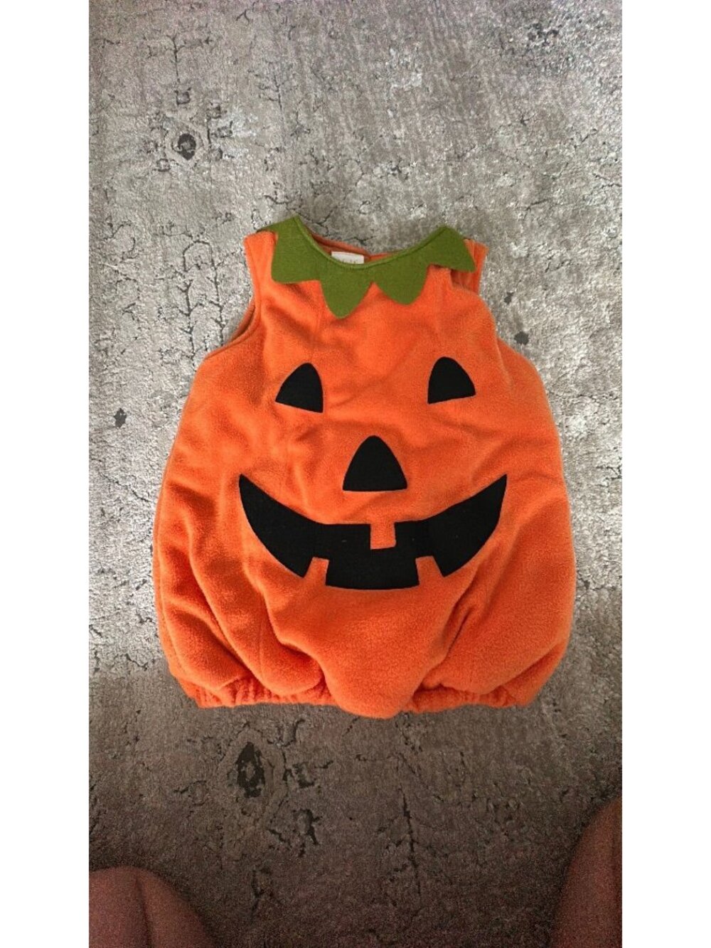 pottery Barn plush orange baby pumpkin Halloween costume 4-6